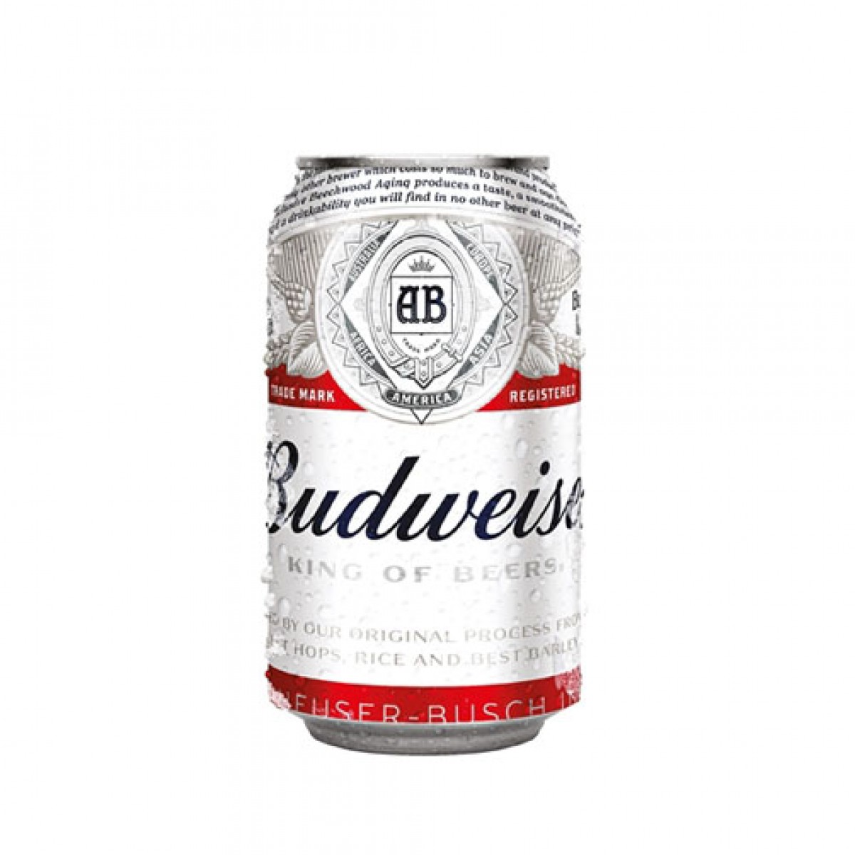 Bia Budweiser 5%  - lon 330 ml  