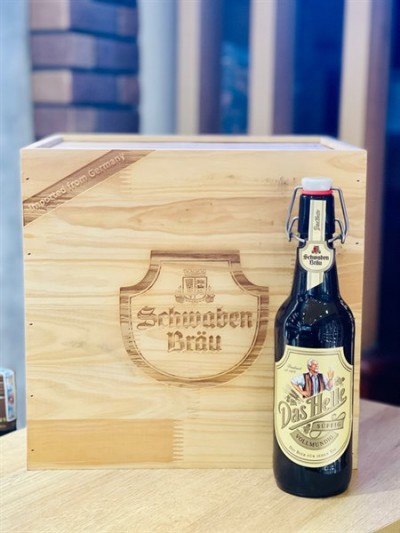 Hộp quà 12 chai Bia Schwaben Bräu Das Helle 5%-chai 500ml
