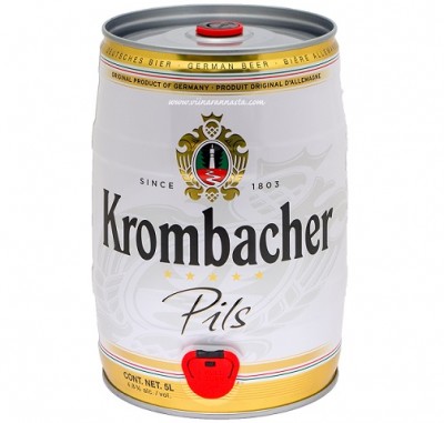 Bia Krombacher Pils 4.8% -Bom 5l