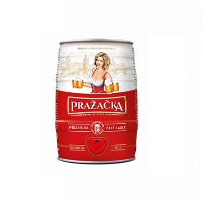 Bia Prazacka Pale Lager 4% – Bom 5l