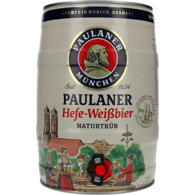Bia Paulaner Hefe Weissbier 5,5%-Bom 5l 