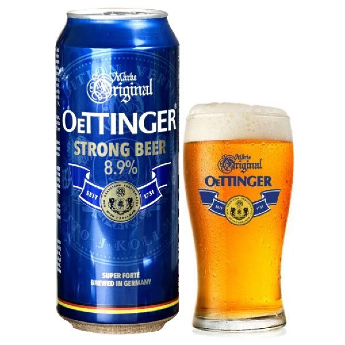 Bia nặng Oettinger 8,9% - lon 500ml  