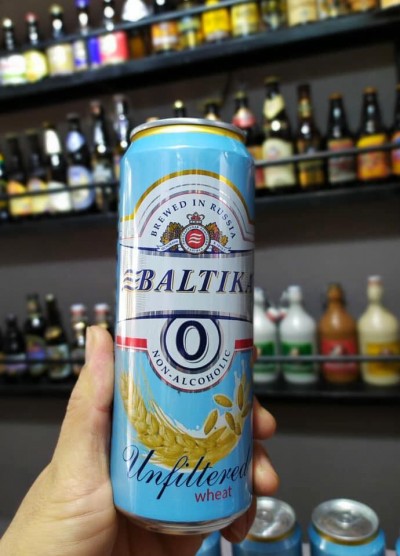 Bia Baltika 0 Unfiltered Wheat 0%-lon 450ml 
