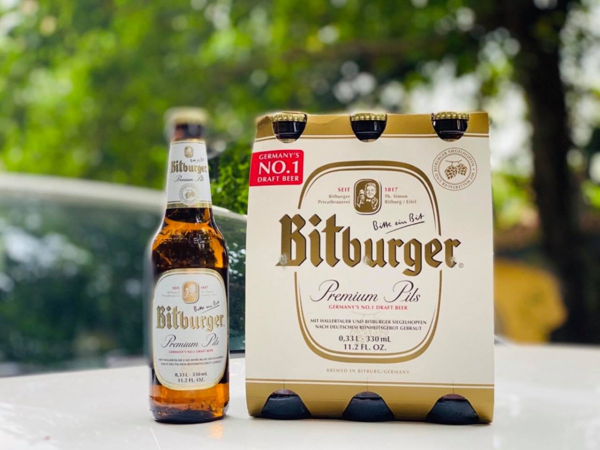 Bia Bitburger 5% - chai 330 ml