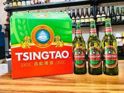 Bia Tsingtao 4.8%-chai 640ml